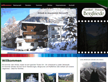 Tablet Screenshot of bergfriede.at